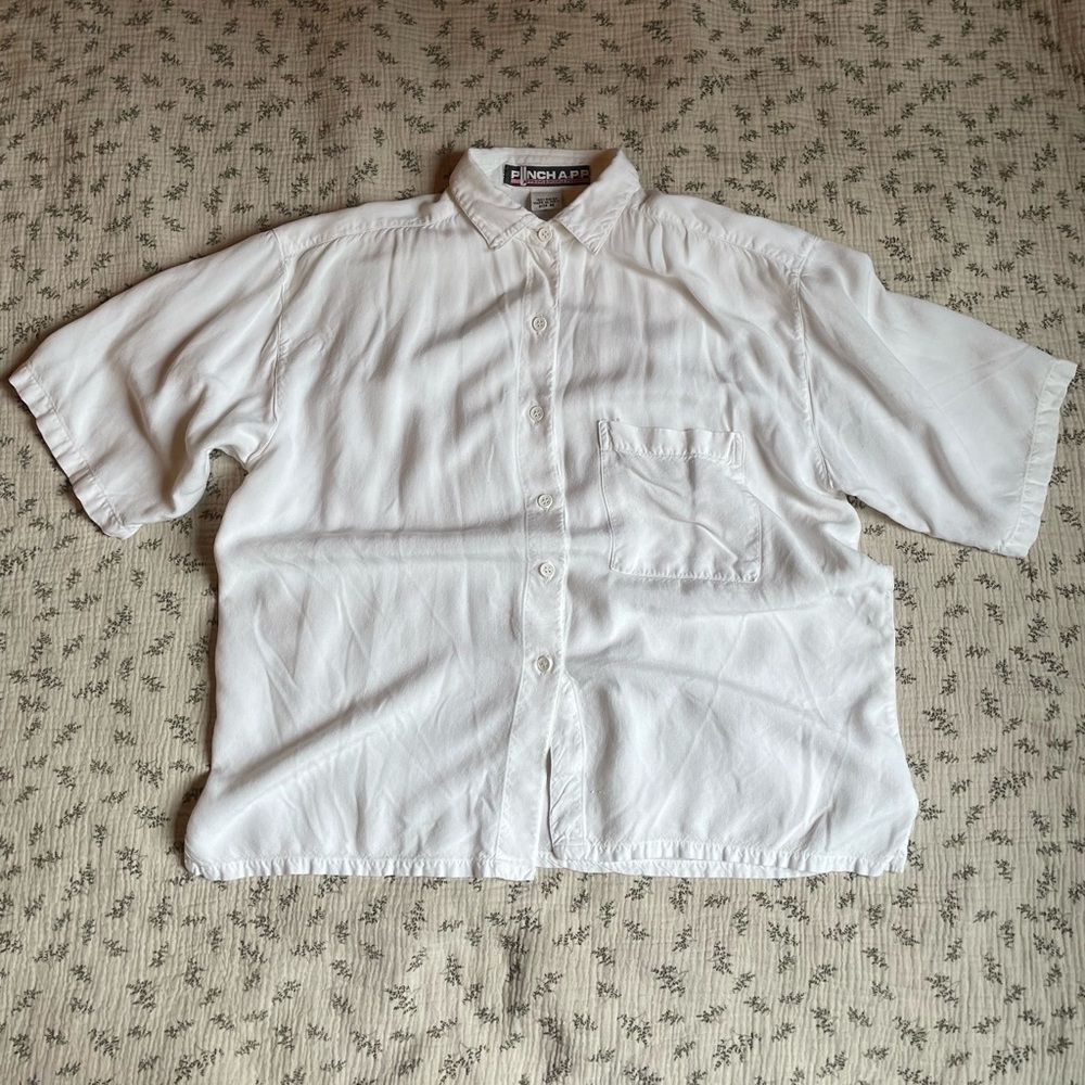 Pinch Vintage White Button Down